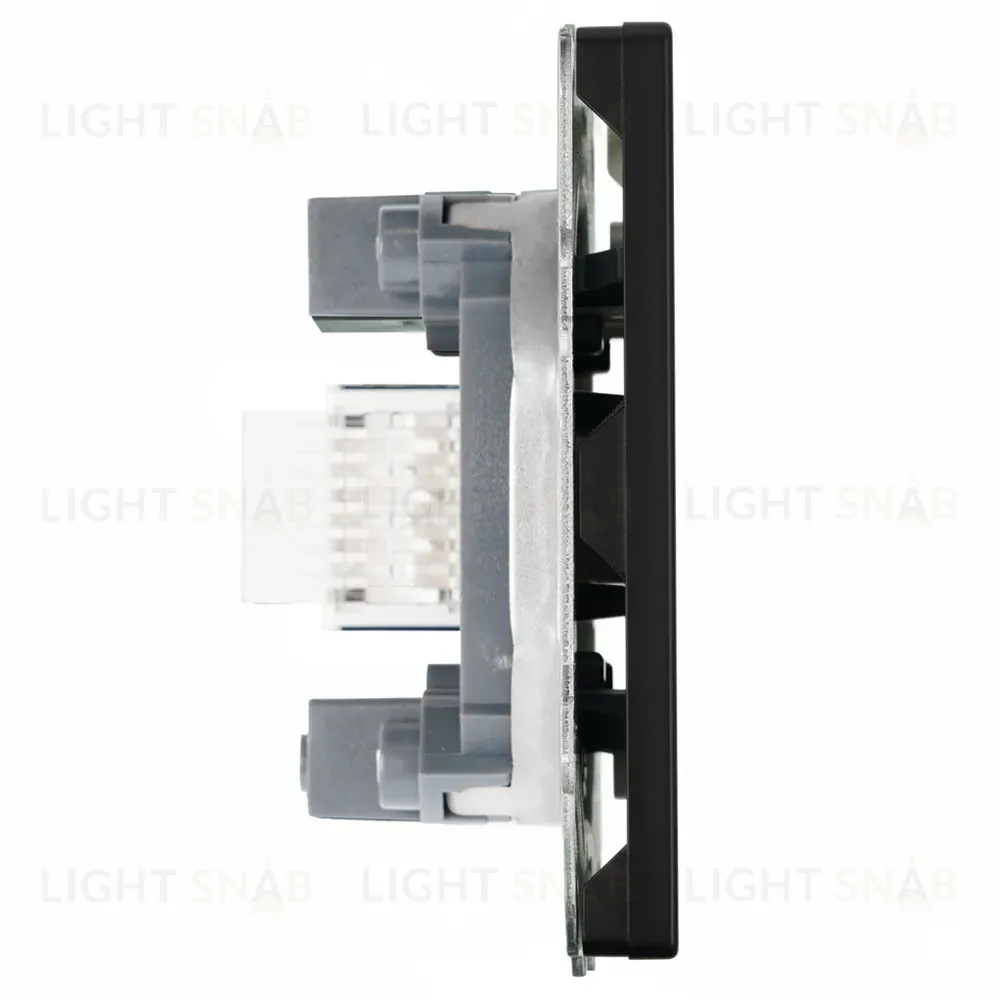 Розетка телефонная 1-местная RJ11 (механизм) Stekker Эмили RST00-5121-05 черный уголь soft touch 50831 50831