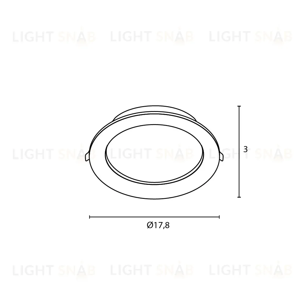 Встраиваемый светильник Arte Lamp Quick A8418PL-1WH A8418PL-1WH