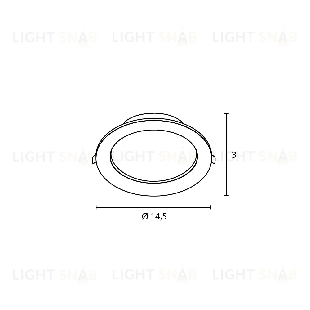 Встраиваемый светильник Arte Lamp Quick A8512PL-1WH A8512PL-1WH