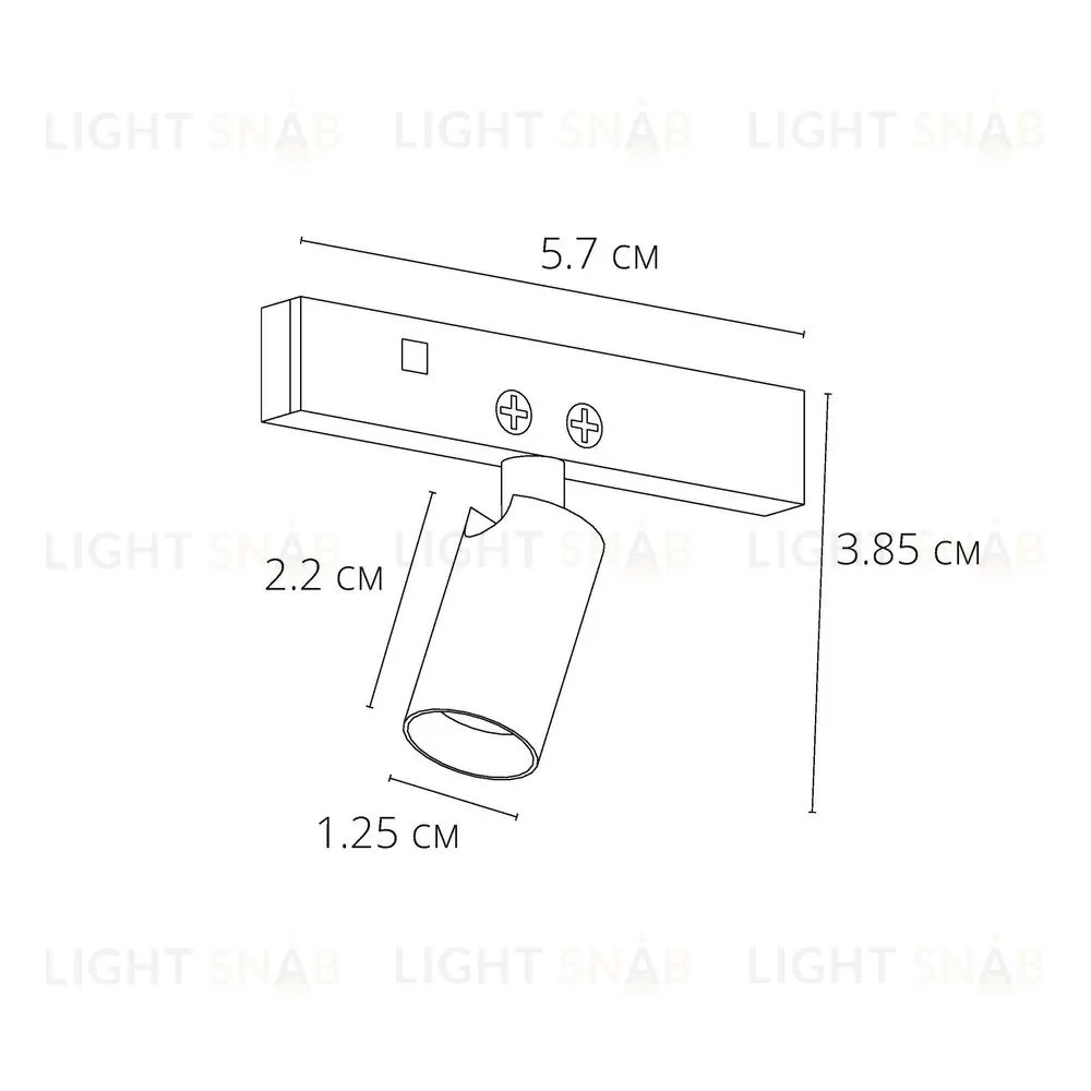 Трековый магнитный светильник Arte Lamp Presto A6326PL-1BK A6326PL-1BK