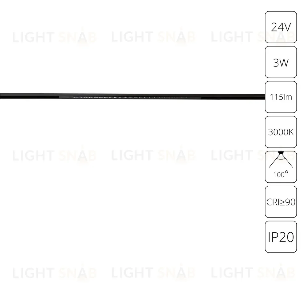 Трековый магнитный светильник Arte Lamp Presto A6329PL-1BK A6329PL-1BK
