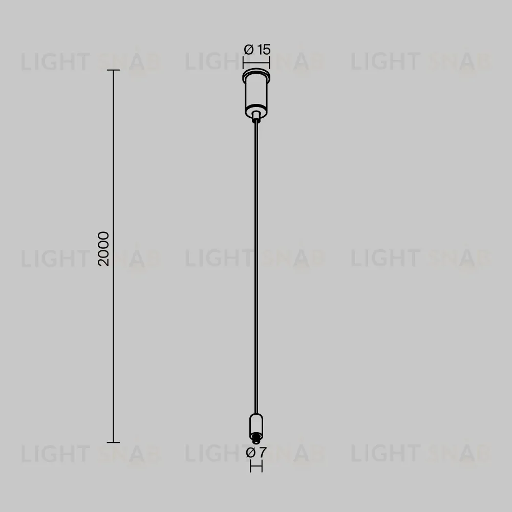 Подвес для системы Exility IP Maytoni O-TR002-PB-H2M O-TR002-PB-H2M