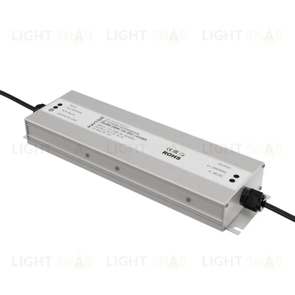 Источник напряжения Maytoni Led Strip PSL008 12В 200Вт IP67 812005 812005