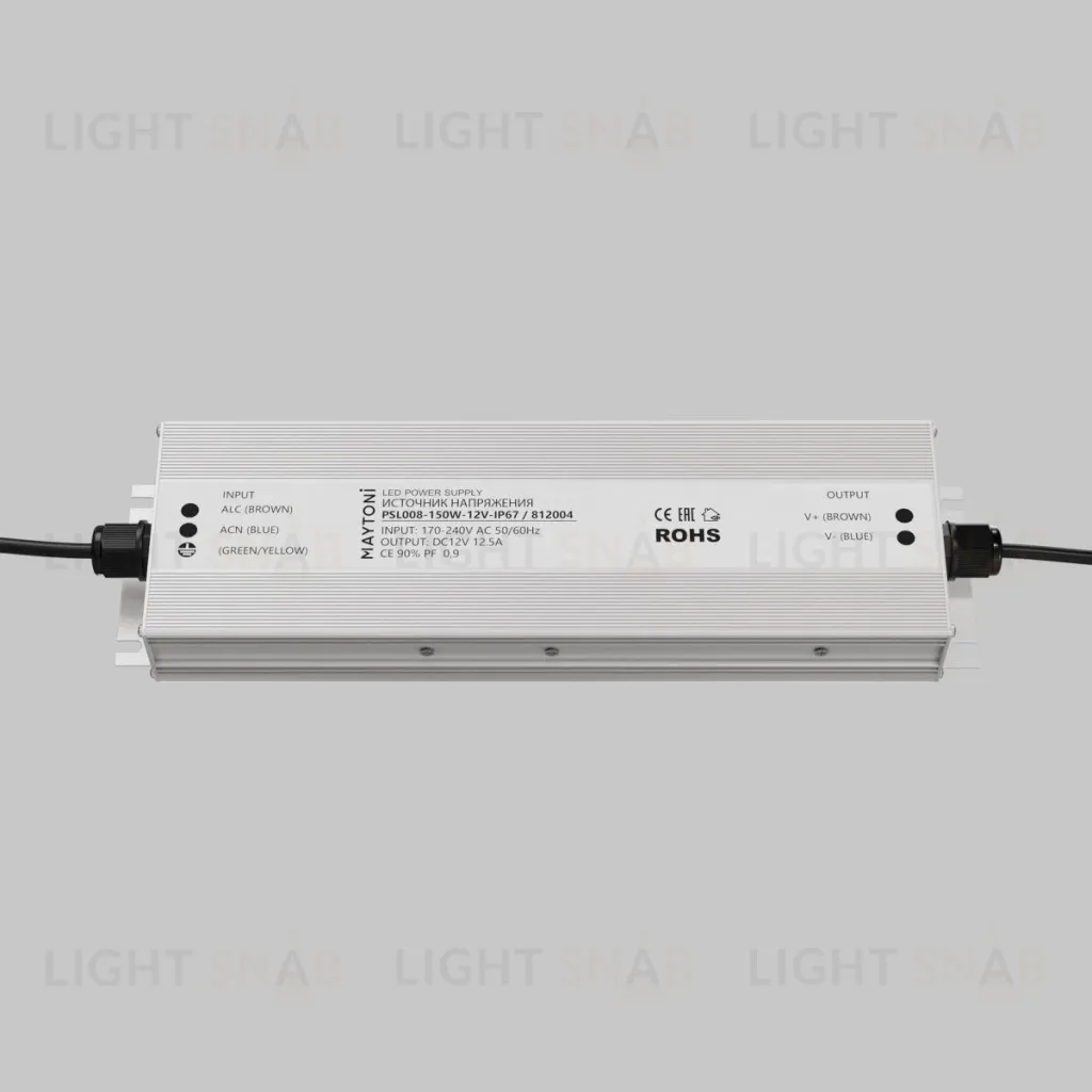 Источник напряжения Maytoni Led Strip PSL008 12В 150Вт IP67 812004 812004