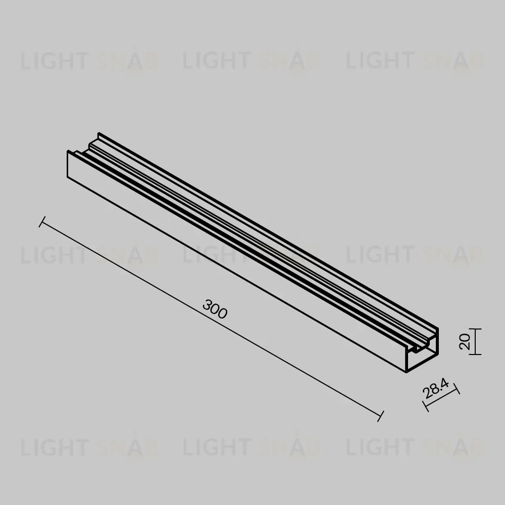 Переходник для профиля в натяжной потолок Exility IP Maytoni O-TR002-AD O-TR002-AD