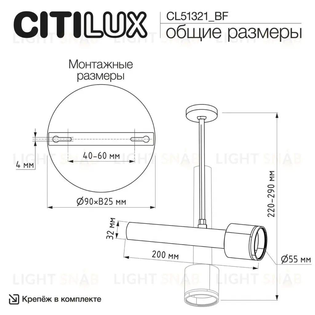 Спот Citilux Vektor CL51321_BF CL51321_BF
