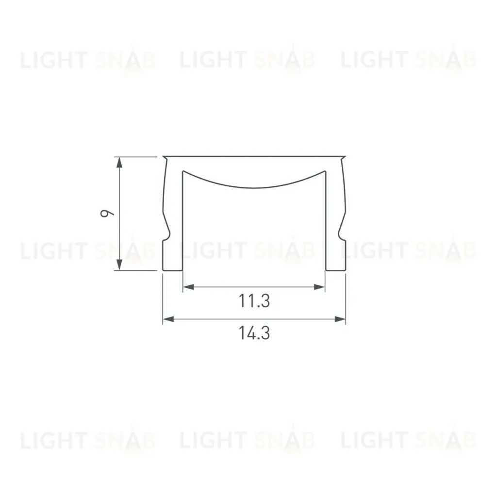 Экран матовый Arlight HR-M-IP20-3000 (до IP67 с герметизацией) 065927 065927