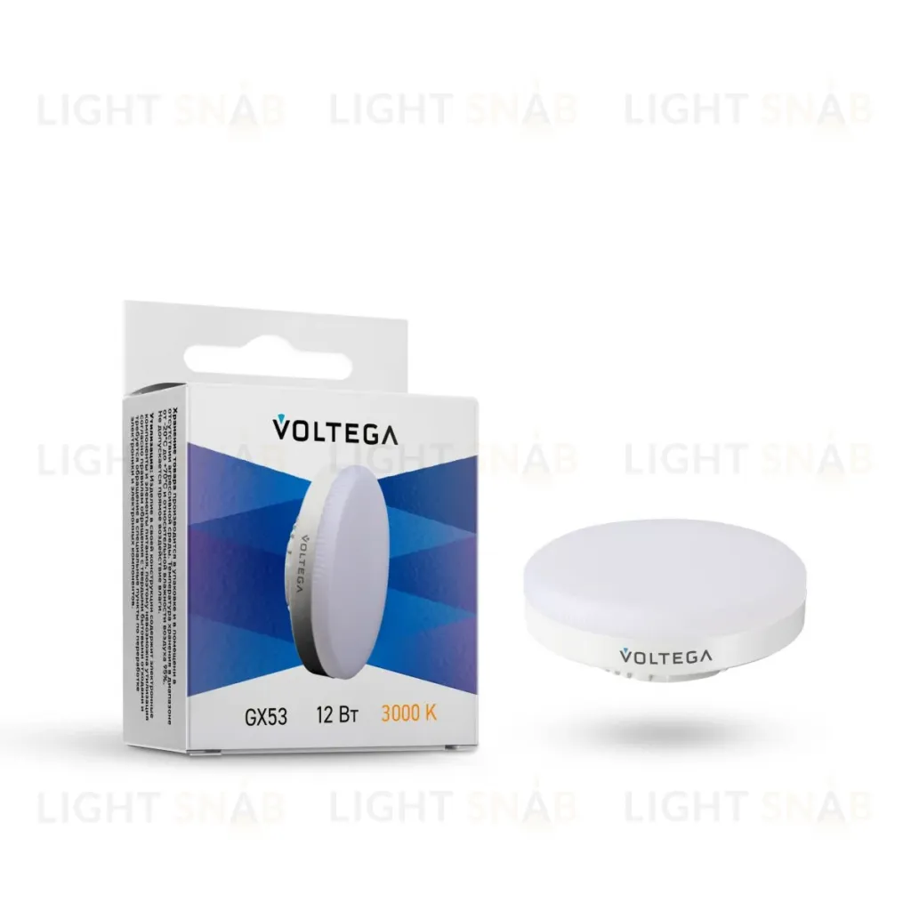 Лампа светодиодная Voltega GX53 12W 3000K 7234 7234