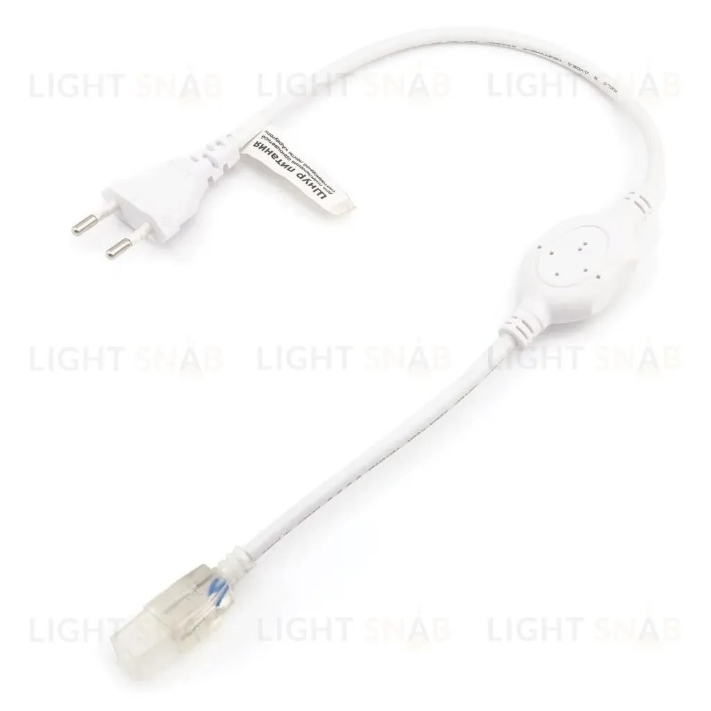 Шнур питания для светодиодной ленты 220В, smd2835, 120д/м IP44. (для арт. O17-07, O17-08, O17-09) OGM PS3-77 PS3-77