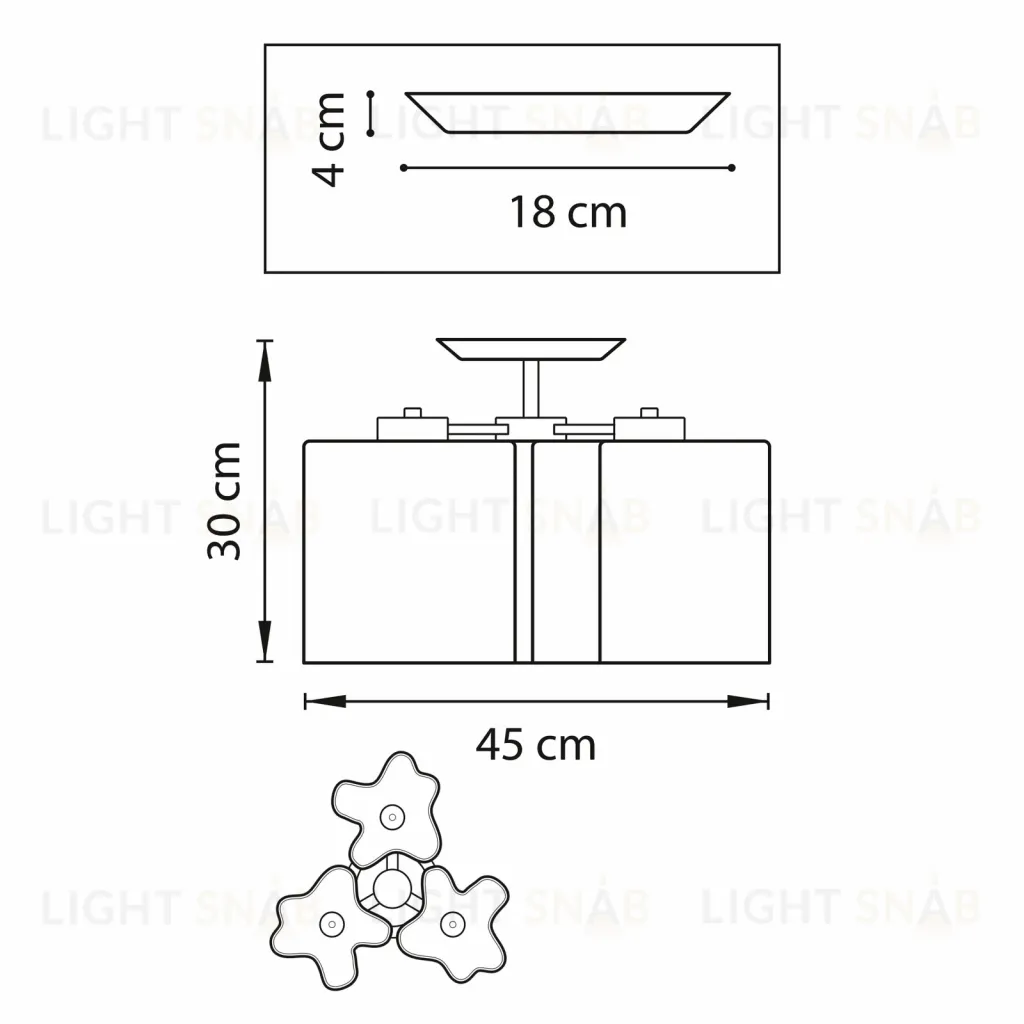 Люстра на штанге Lightstar Nubi 802037 802037