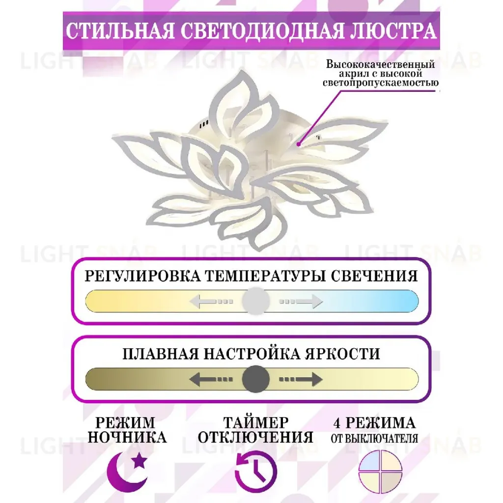 Потолочная люстра Natali Kovaltseva Sand LED LAMPS 81226 LED LAMPS 81226
