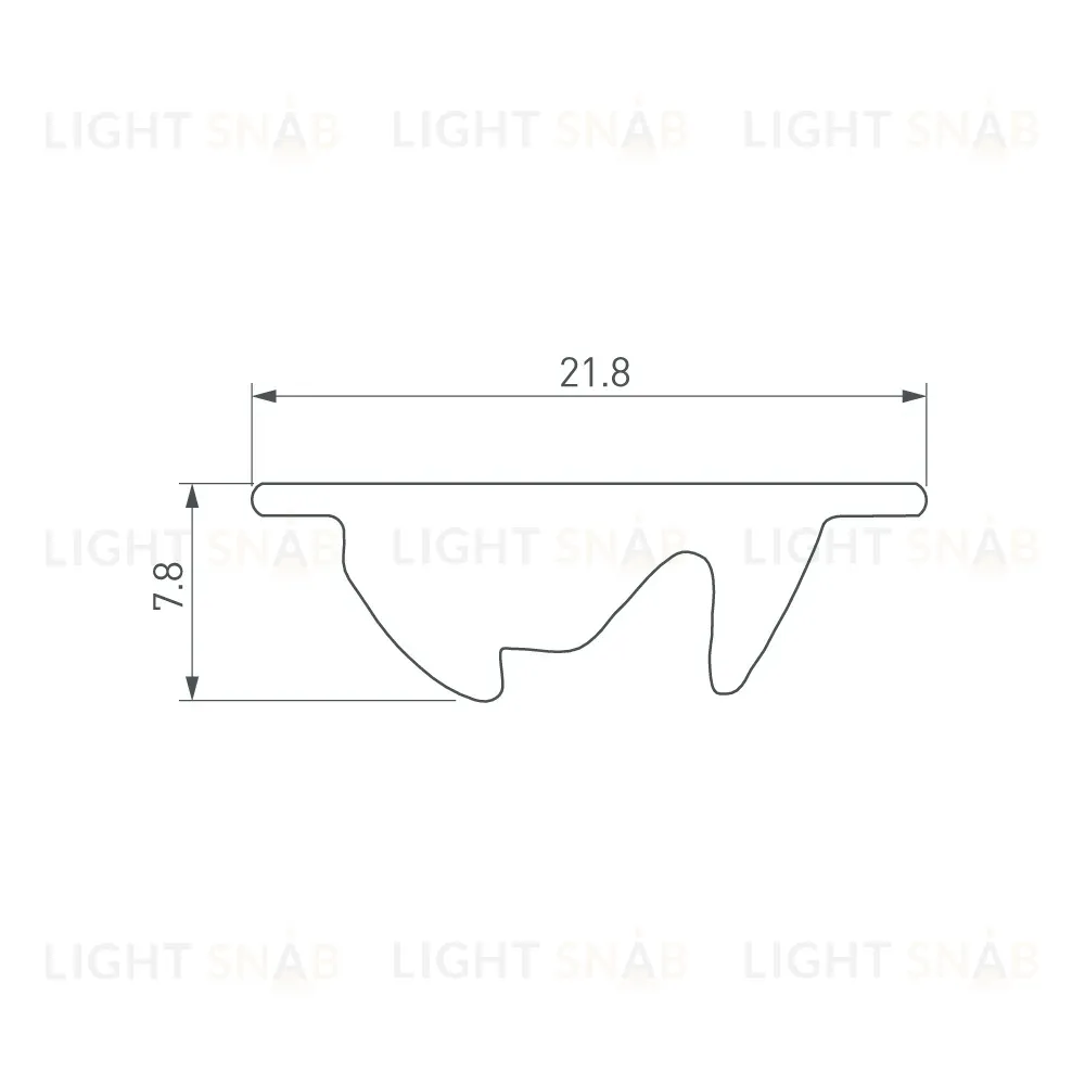 Экран асимметричный Arlight SL-LINE-W20-2500 (Пластик) 033746(1) 033746(1)