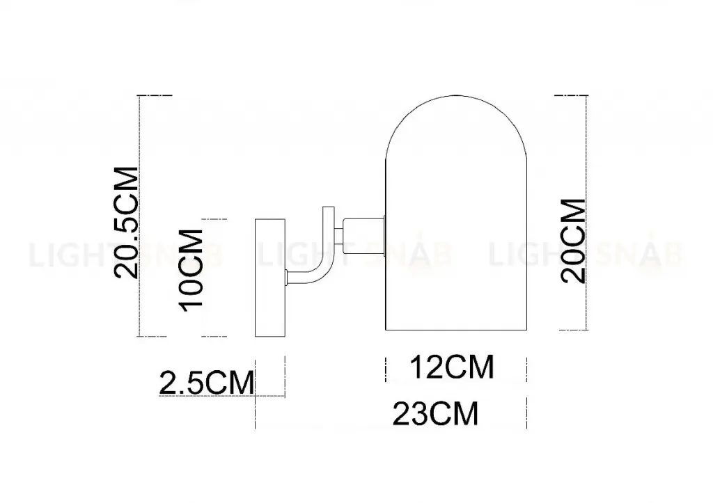 Бра Arte Lamp Cassel A5454AP-1PB A5454AP-1PB