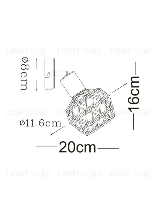 Спот Arte Lamp A6141AP-1WH A6141AP-1WH