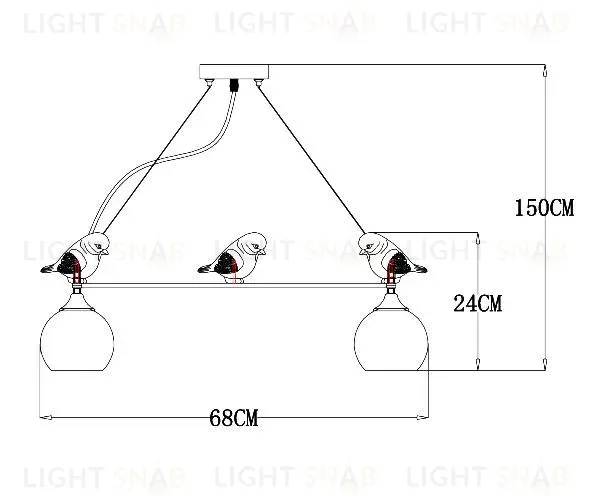 Подвесная люстра ARTE Lamp A2150SP-5WG A2150SP-5WG