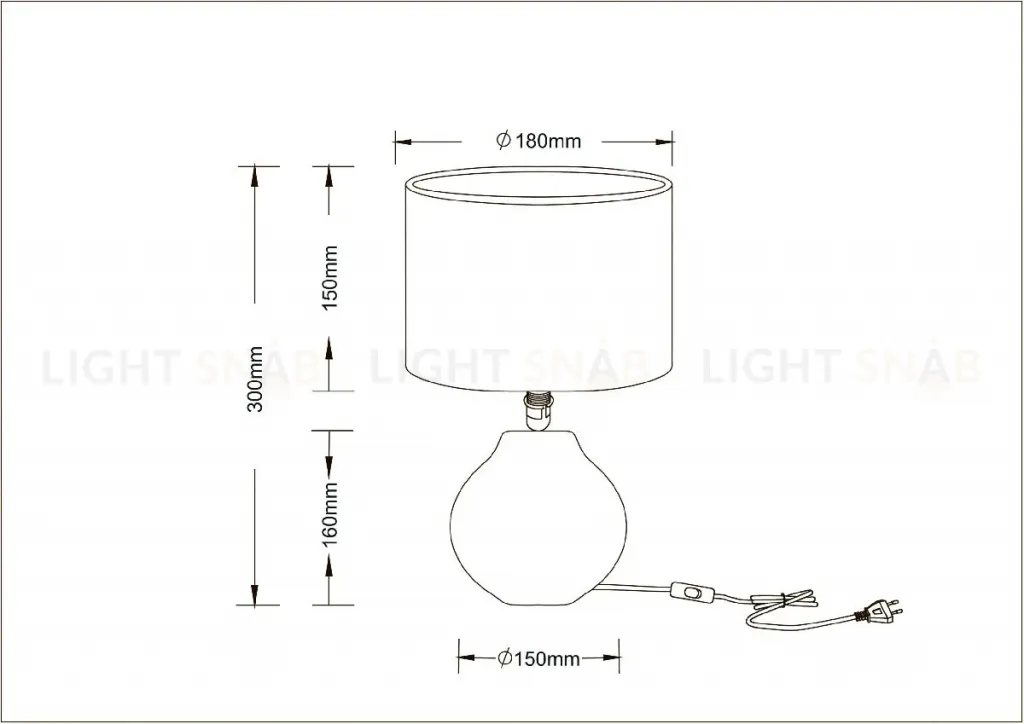 Настольная лампа Arte Lamp Nusakan A5034LT-1WH A5034LT-1WH