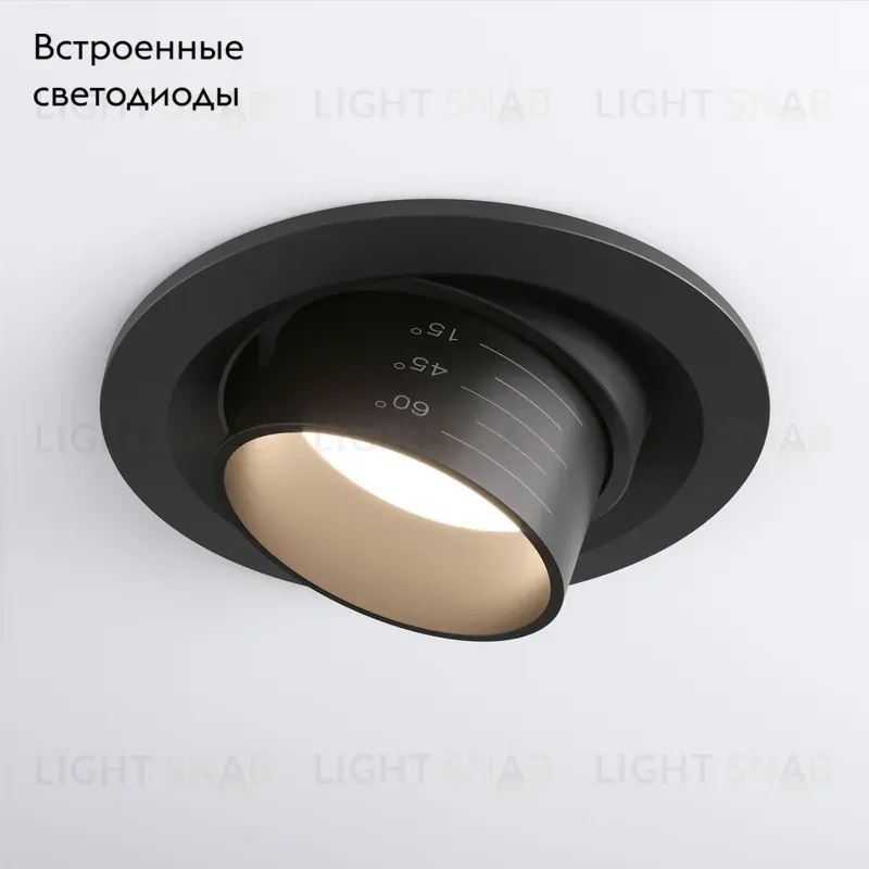Встраиваемый светодиодный светильник Elektrostandard 9920 LED 15W 4200K черный 4690389162879 4690389162879