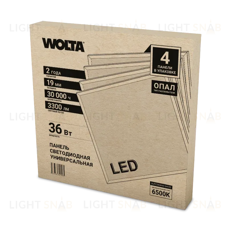 Светодиодная панель Wolta ULPC36W60-04-02 ULPC36W60-04-02