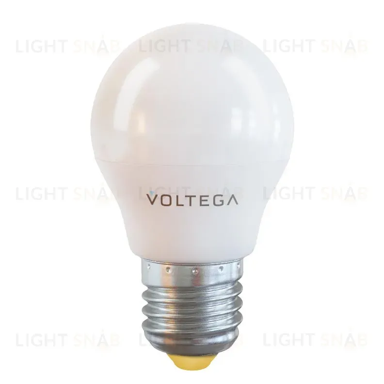 Лампа светодиодная Voltega E27 7W 2800К матовая VG2-G45E27warm7W 7052 7052