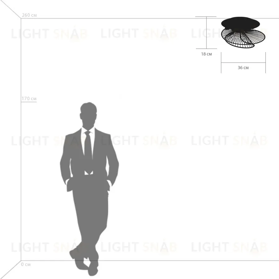 Потолочная люстра Lightstar Zeta 728133 728133