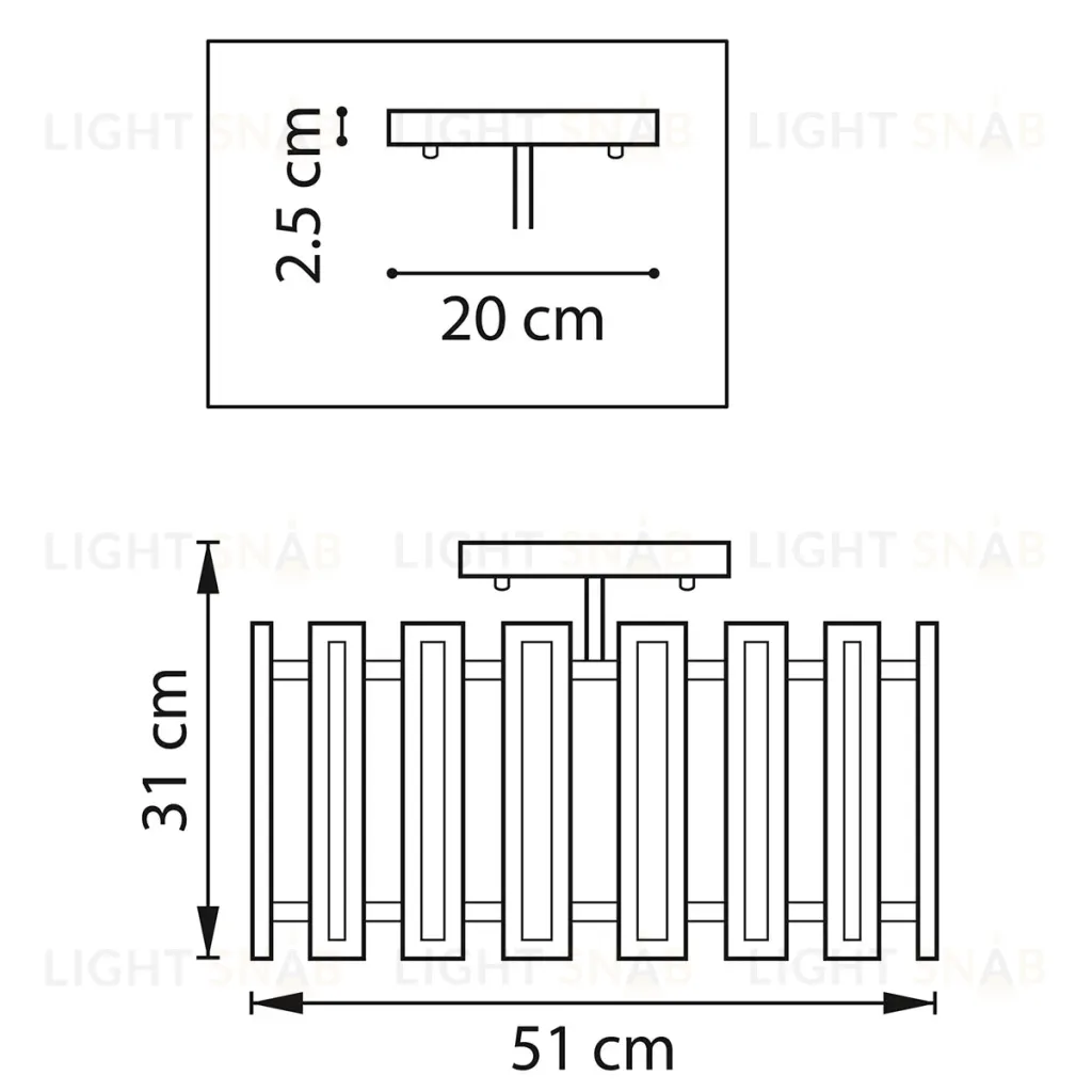 Потолочная люстра Lightstar Agave 712042 712042