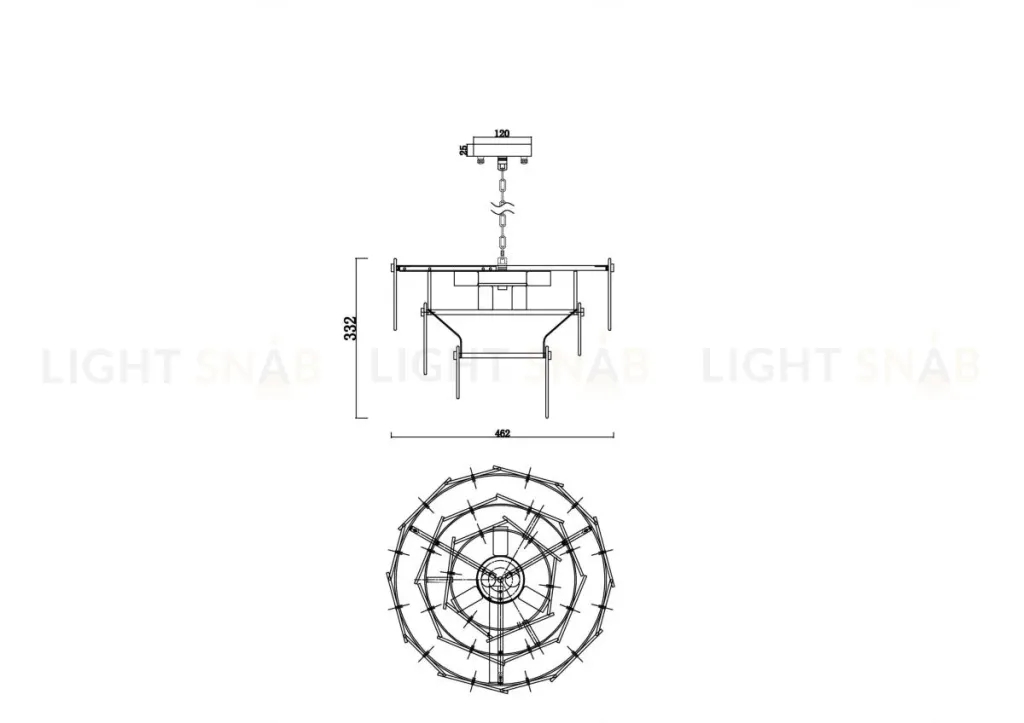 Подвесная люстра Freya Sophia FR5197PL-05BS FR5197PL-05BS