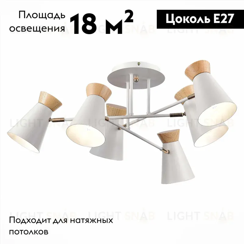 Потолочная люстра Evoluce Alfeo SLE1252-502-06 SLE1252-502-06