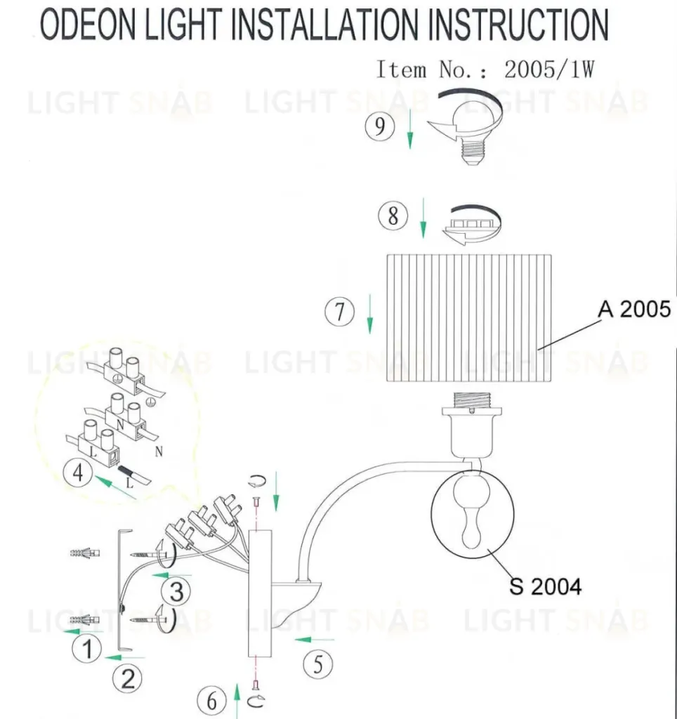 Бра Odeon Light Viga 2005/1W 2005/1W