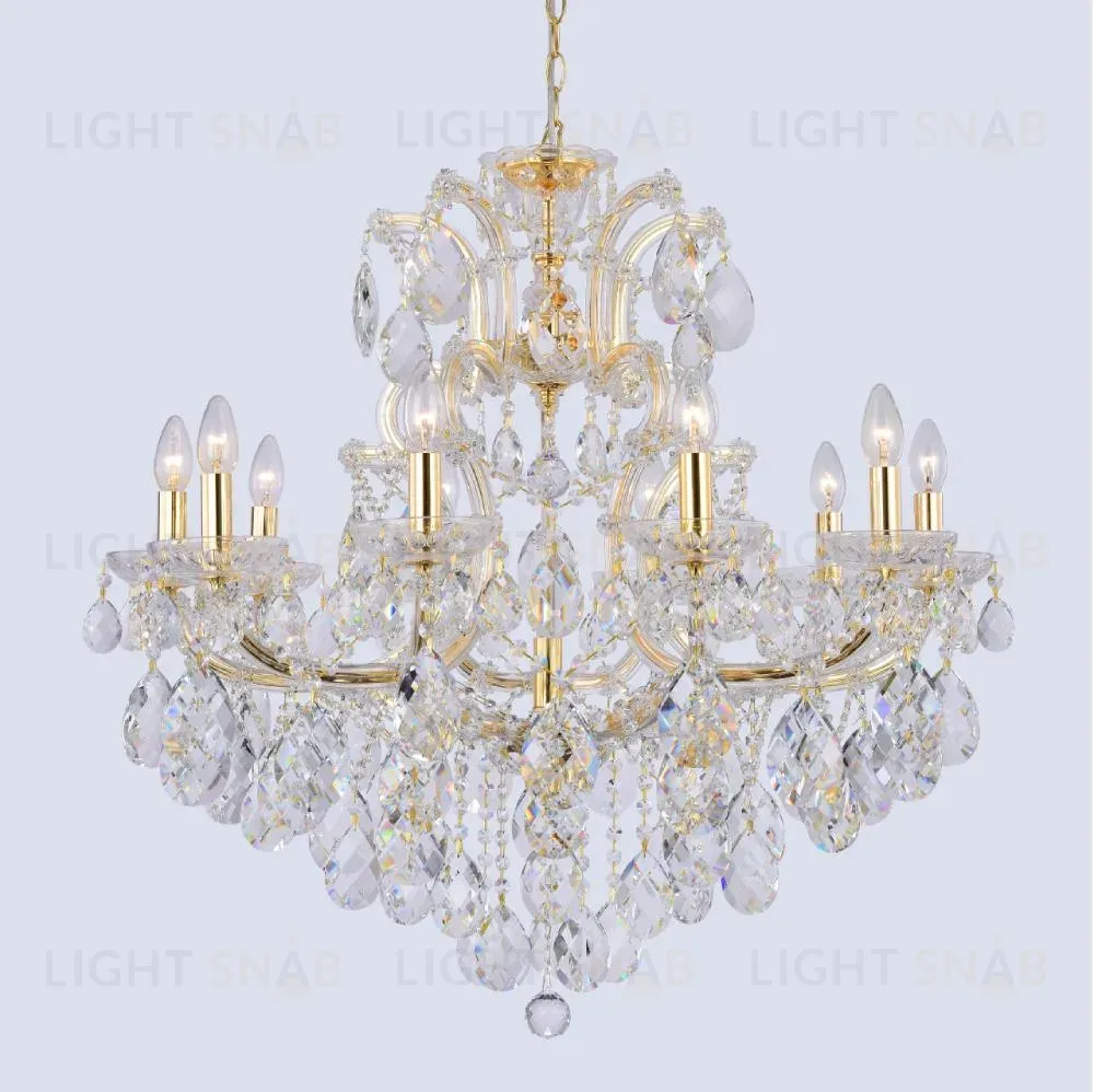 Подвесная люстра Crystal Lux Isabel SP11 Gold/Transparent Isabel SP11 Gold/Transparent
