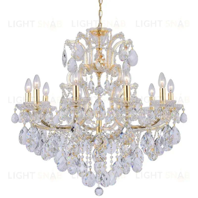 Подвесная люстра Crystal Lux Isabel SP11 Gold/Transparent Isabel SP11 Gold/Transparent