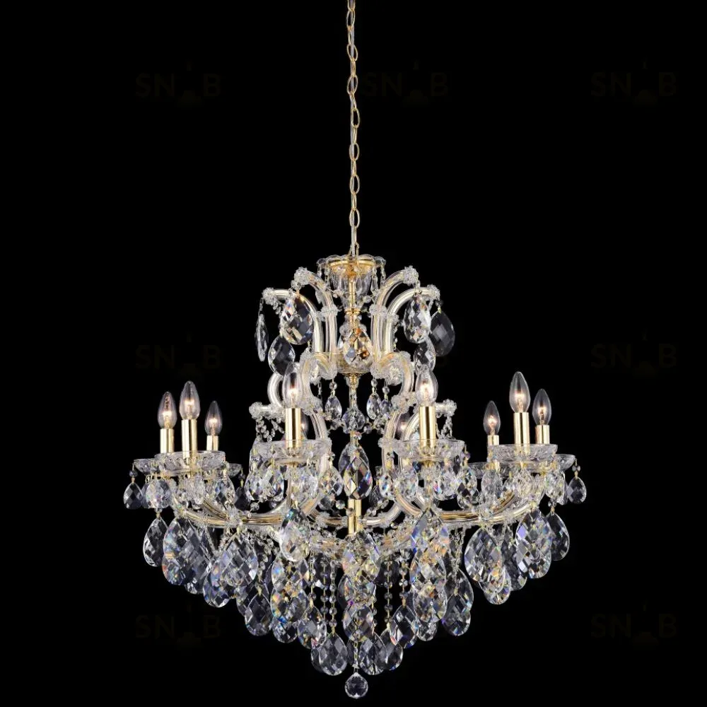 Подвесная люстра Crystal Lux Isabel SP11 Gold/Transparent Isabel SP11 Gold/Transparent