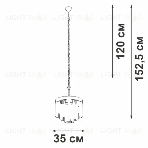 Подвесная люстра Vitaluce V53570-8/7 V53570-8/7