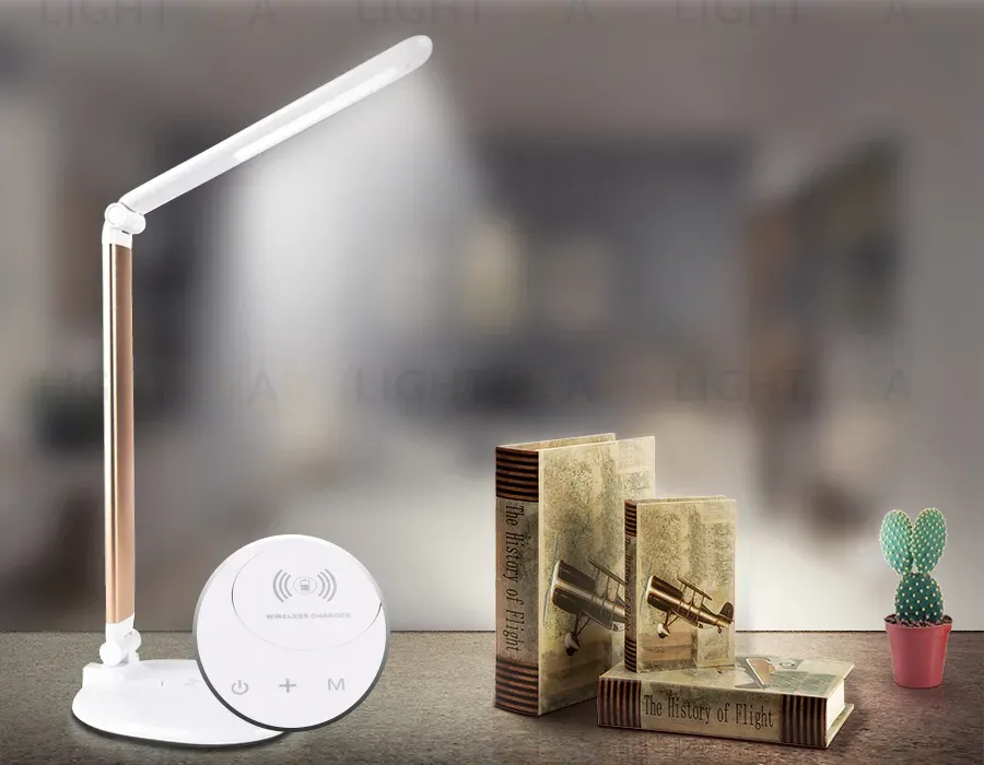 Настольная лампа с беспроводной зарядкой Ambrella Light DESK DE525 DE525
