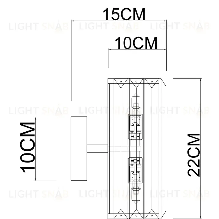 Бра Arte Lamp Santorini A1049AP-2GO A1049AP-2GO