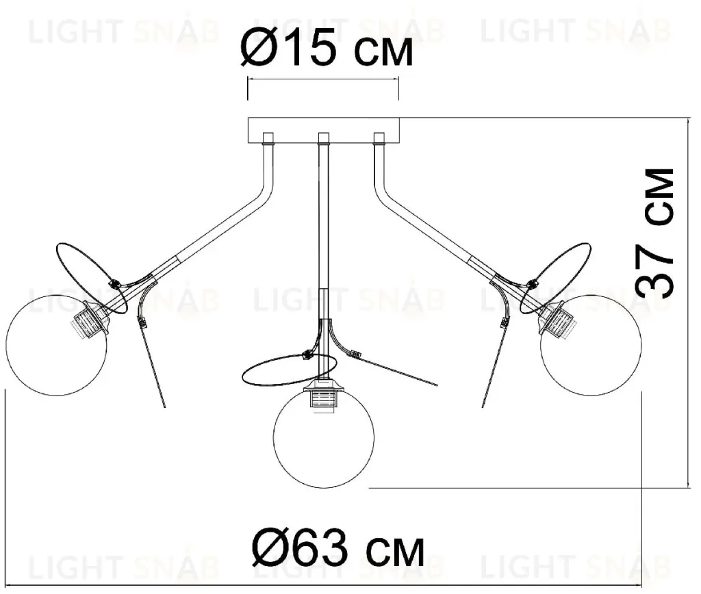 Потолочная люстра Arte Lamp Peacock A1369PL-7SG A1369PL-7SG