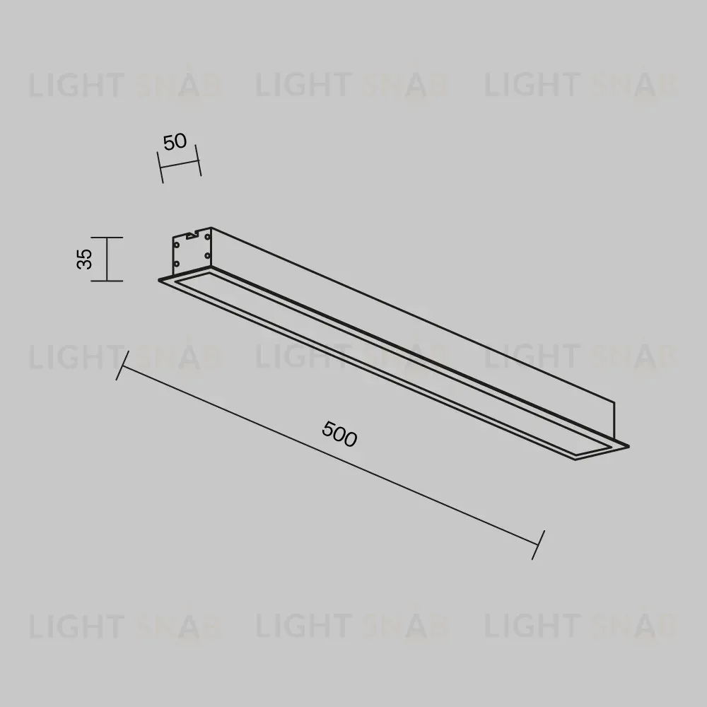 Линейный встраиваемый светильник Maytoni Technical LL313001 LL313001