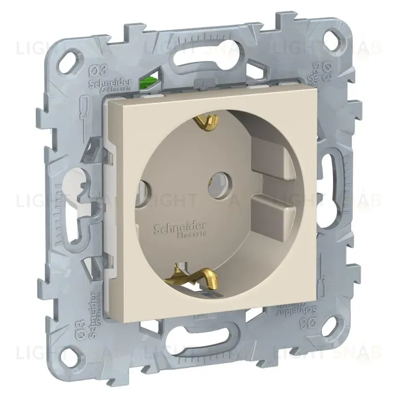 Розетка Schneider Electric Unica New с/з без шторок 16A 250V NU505644 NU505644