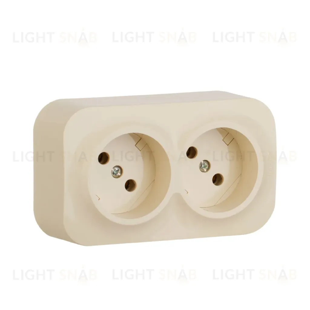 Розеточный блок двойной б/з Legrand Quteo 782261 782261