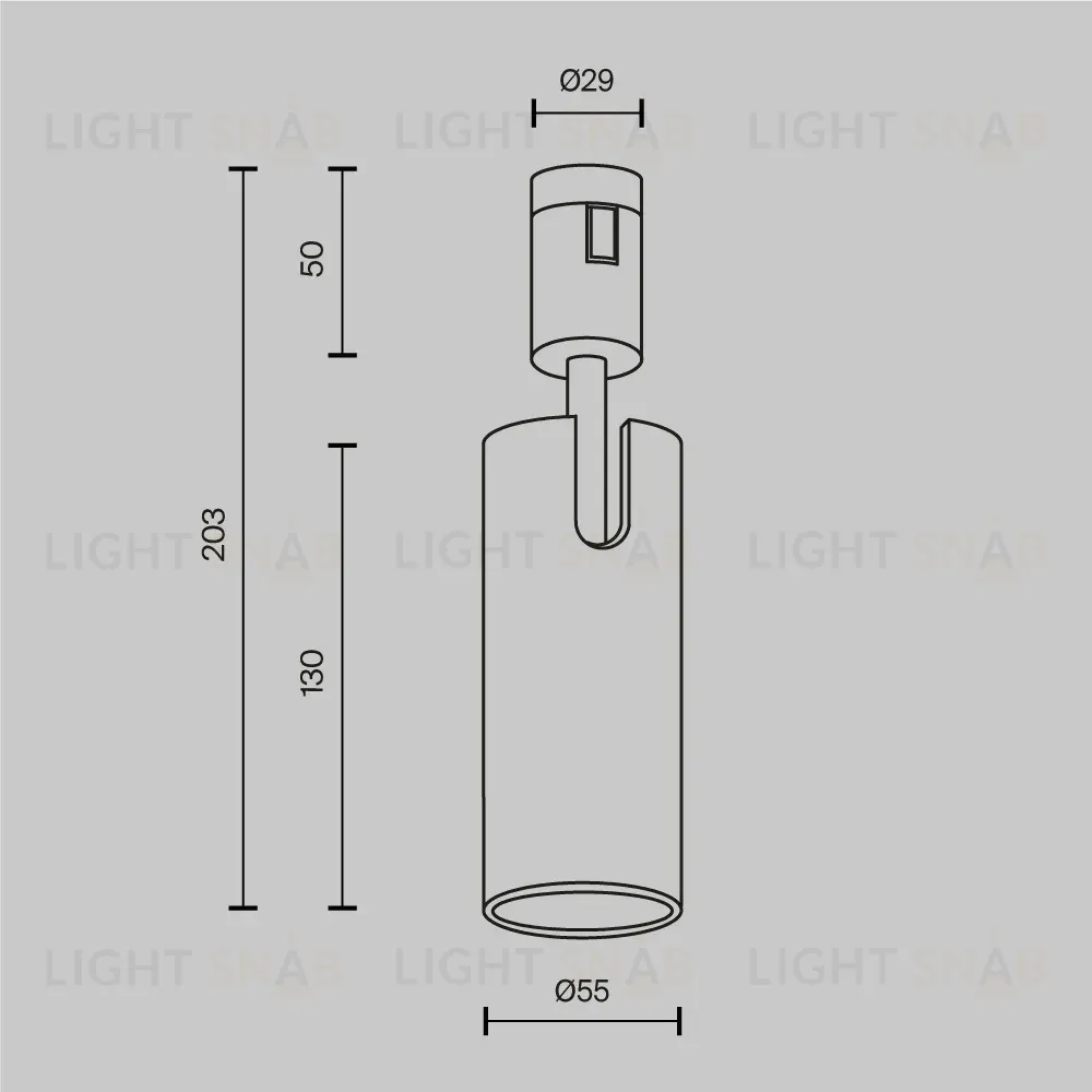 Магнитный трековый светильник Maytoni Technical Focus Led Flarity TR144-1-12W3K-W-PT TR144-1-12W3K-W-PT
