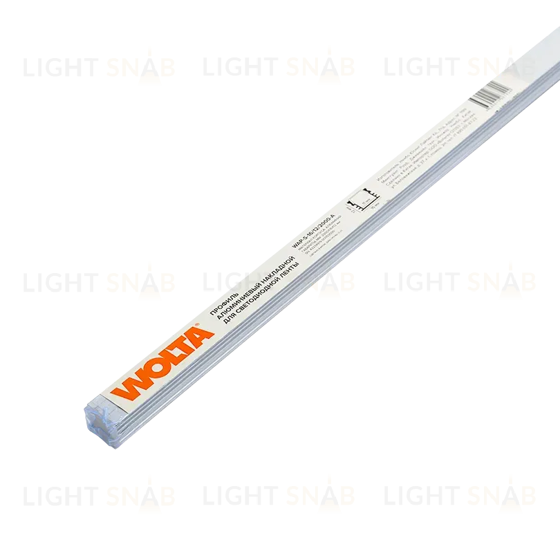 Профиль алюминиевый накладной Wolta WAP-S-16/12/2000-A WAP-S-16/12/2000-A