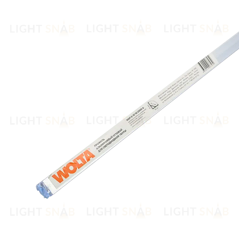 Профиль алюминиевый угловой накладной Wolta WAP-S-16/16/2000-A WAP-S-16/16/2000-A