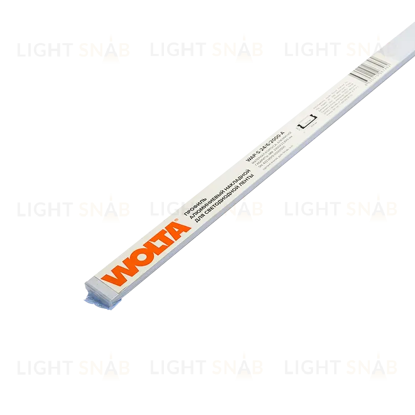 Профиль алюминиевый накладной Wolta WAP-S-24/6/2000-A WAP-S-24/6/2000-A