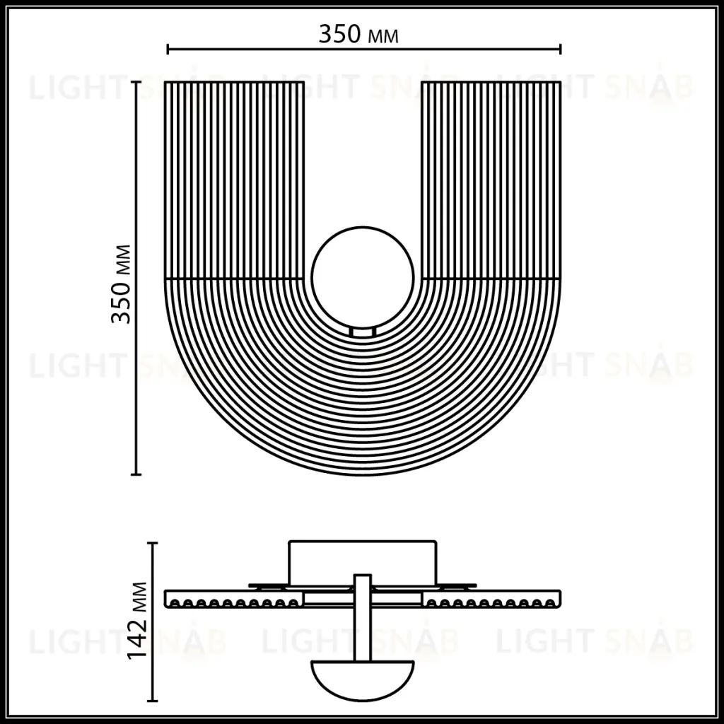 Настенный светильник Odeon Light Hightech Sun Gate 7198/6WL 7198/6WL