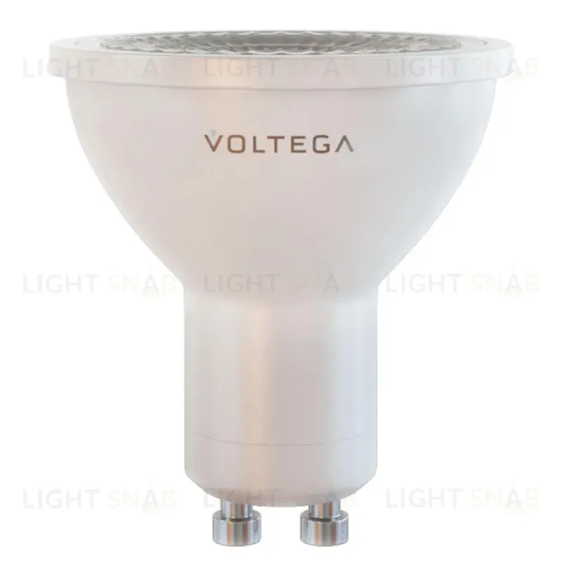 Лампа светодиодная Voltega GU10 6W 2800К прозрачная VG2-S1GU10warm6W-D 7108 7108