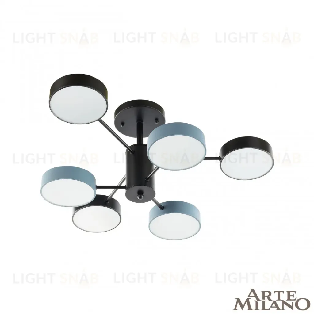 Люстра на штанге Arte Milano Ferrara 250906/6B Bk/Gr 250906/6B Bk/Gr