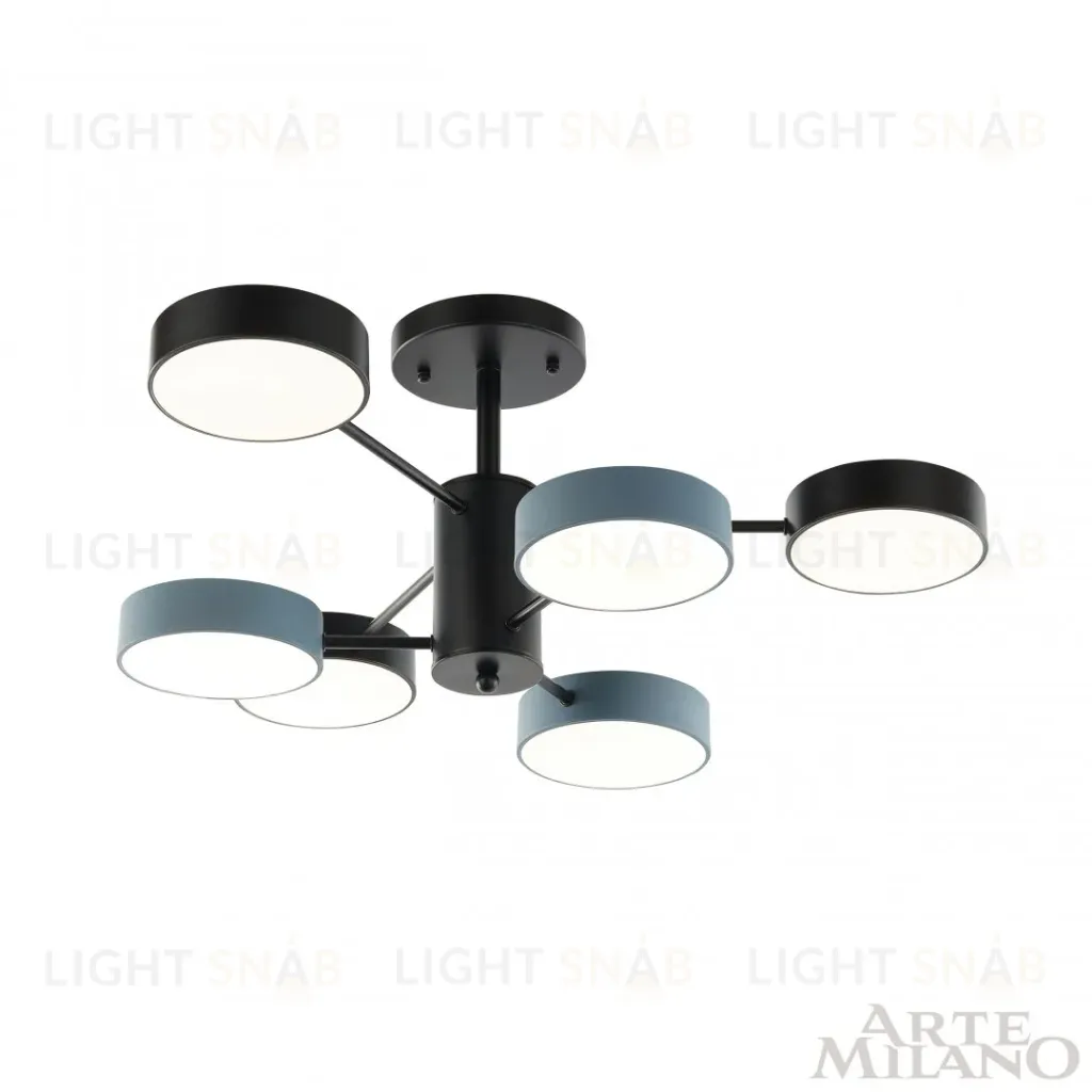 Люстра на штанге Arte Milano Ferrara 250906/6B Bk/Gr 250906/6B Bk/Gr