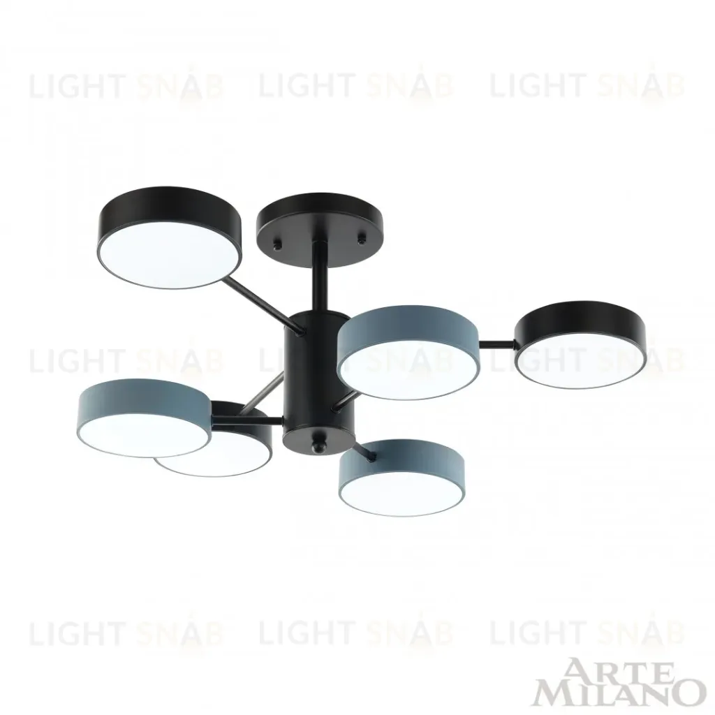 Люстра на штанге Arte Milano Ferrara 250906/6B Bk/Gr 250906/6B Bk/Gr