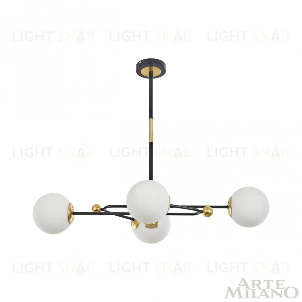 Люстра на штанге Arte Milano 272708/4 BK/GD 272708/4 BK/GD