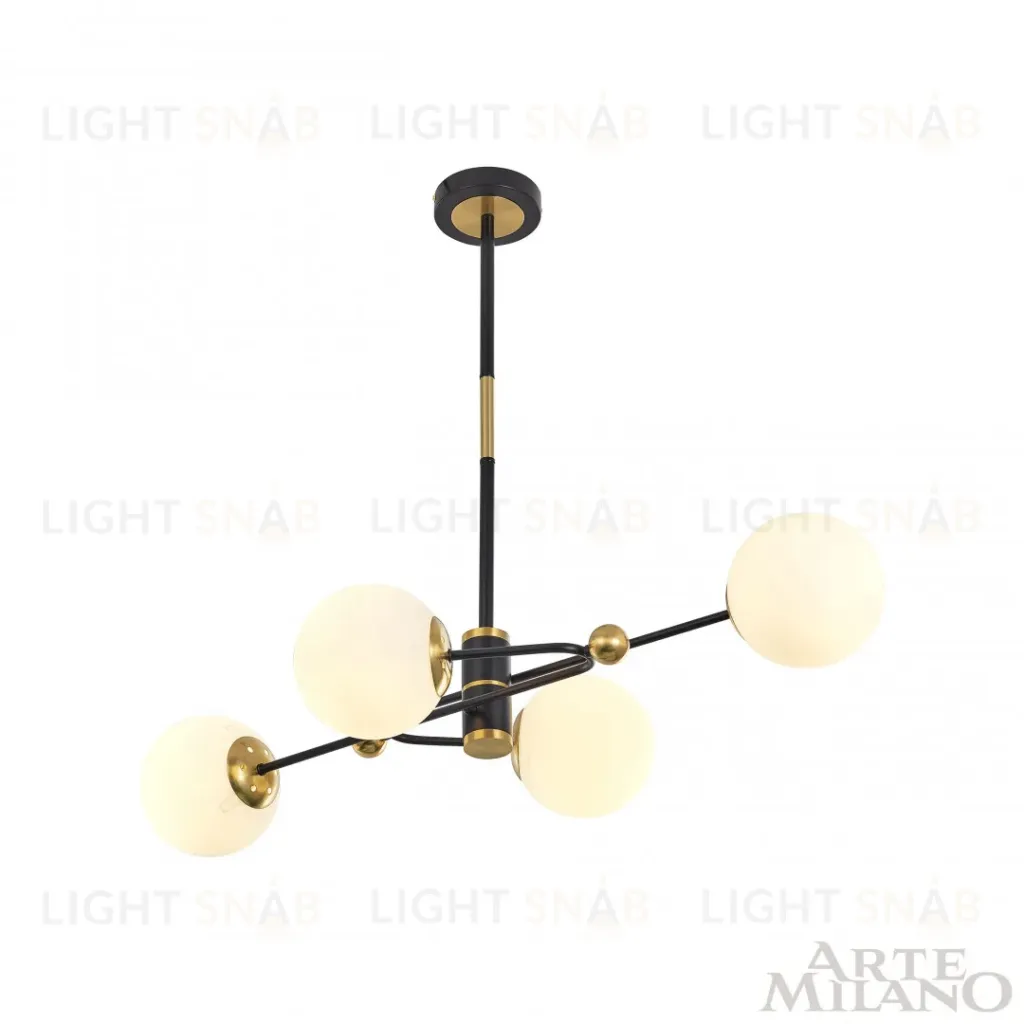 Люстра на штанге Arte Milano 272708/4 BK/GD 272708/4 BK/GD