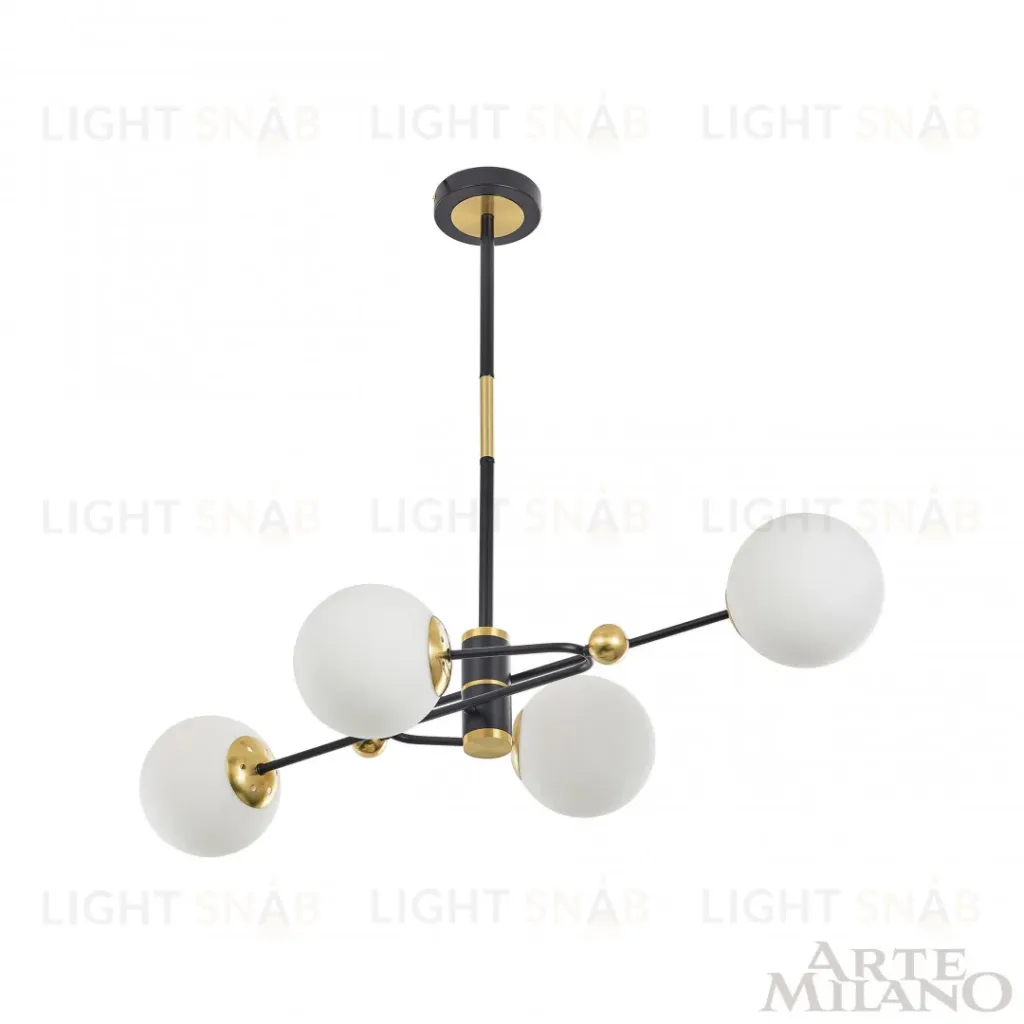 Люстра на штанге Arte Milano 272708/4 BK/GD 272708/4 BK/GD